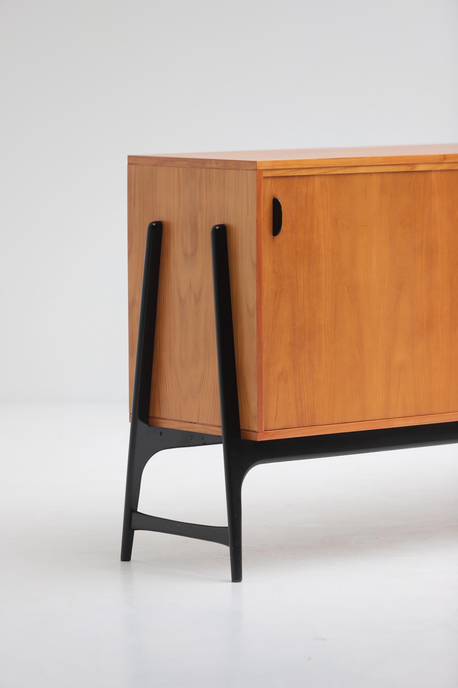 Unique midcentury sideboard by Alfred Hendrickx designed in 1958 for Belform For Sale 4