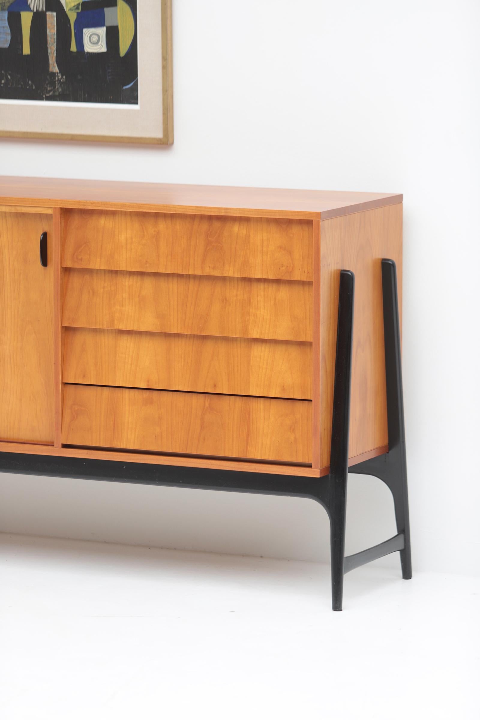 Mid-20th Century Unique midcentury sideboard by Alfred Hendrickx designed in 1958 for Belform For Sale