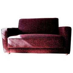 Unique Midcentury Sofa Upholstered with Raf Simons Fabric, Switzerland