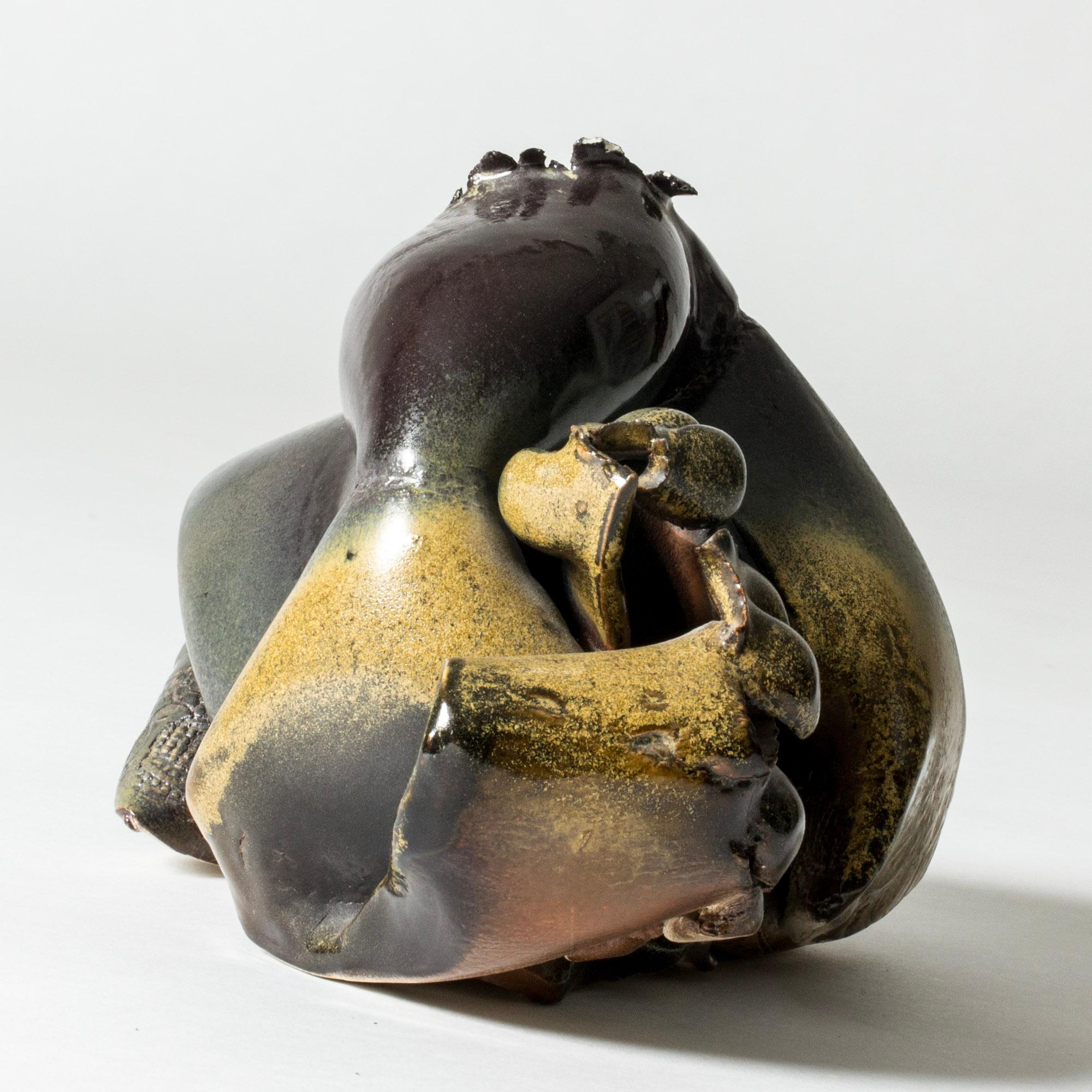 Einzigartige Steingutskulptur aus der Mitte des Jahrhunderts von Bengt Berglund, Gustavsberg, 1960er Jahre (Skandinavische Moderne) im Angebot