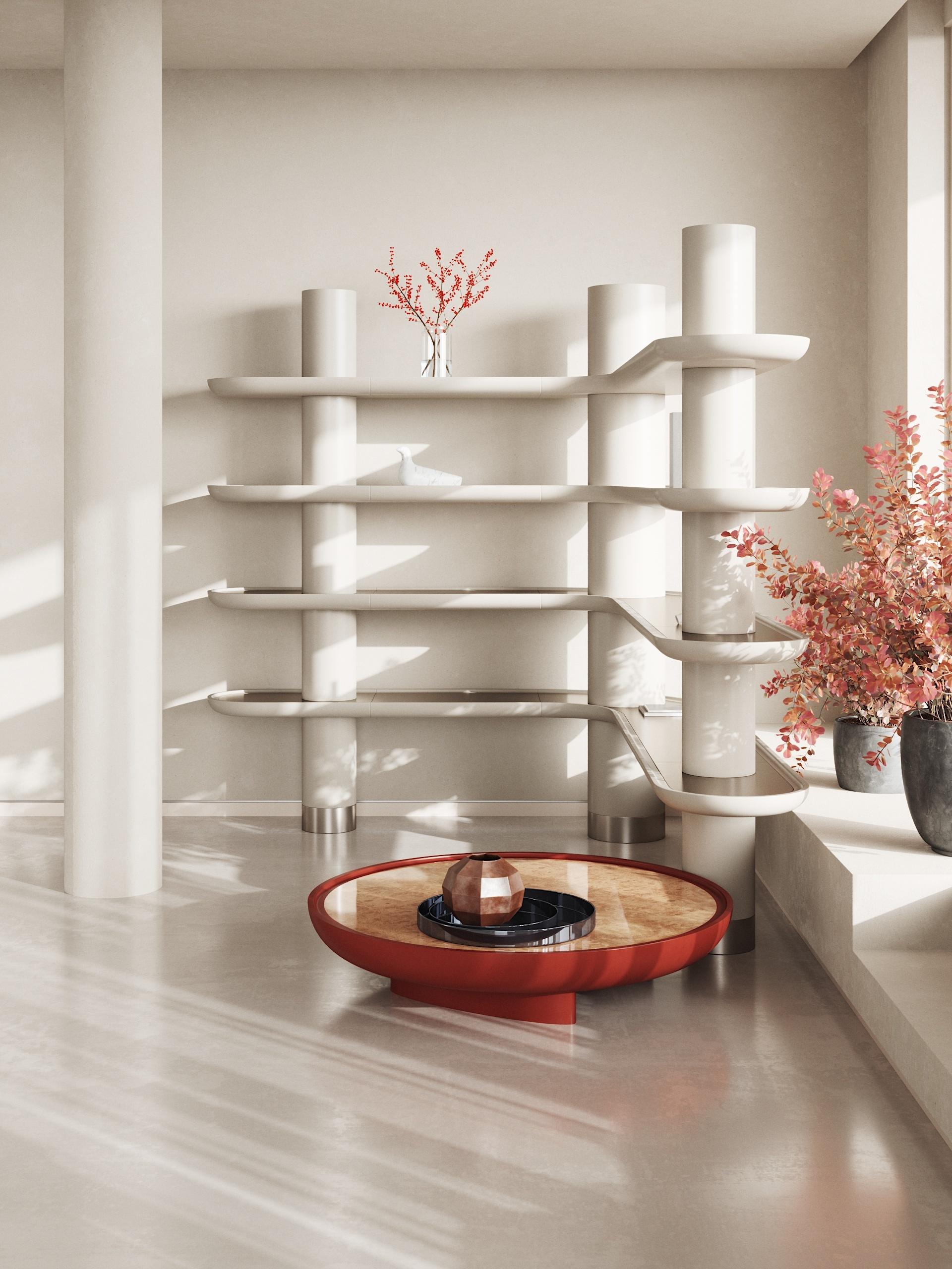 Contemporary Unique, Mina A60 Modular Library Wall Units by Ultramobili For Sale