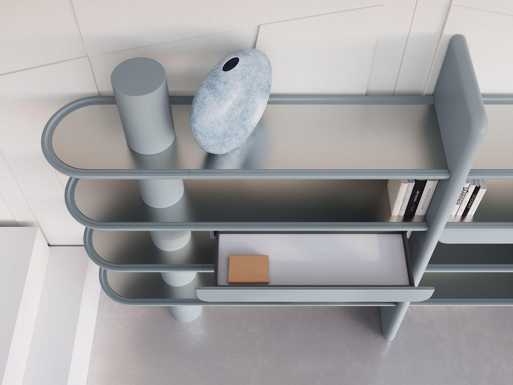 Contemporary Unique, Mina Int 3 Modular Library Wall Units by Ultramobili For Sale