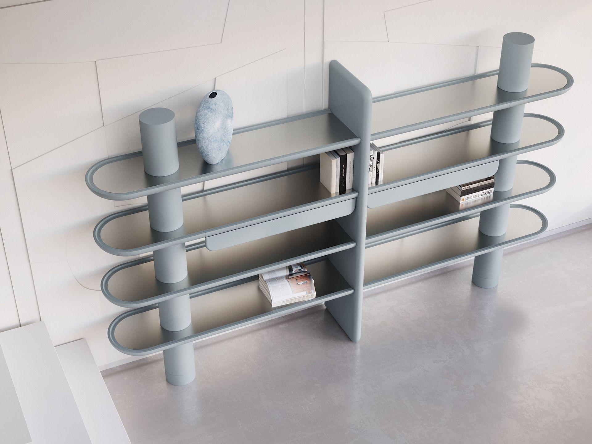 Unique, Mina Int 3 Modular Library Wall Units by Ultramobili For Sale 2