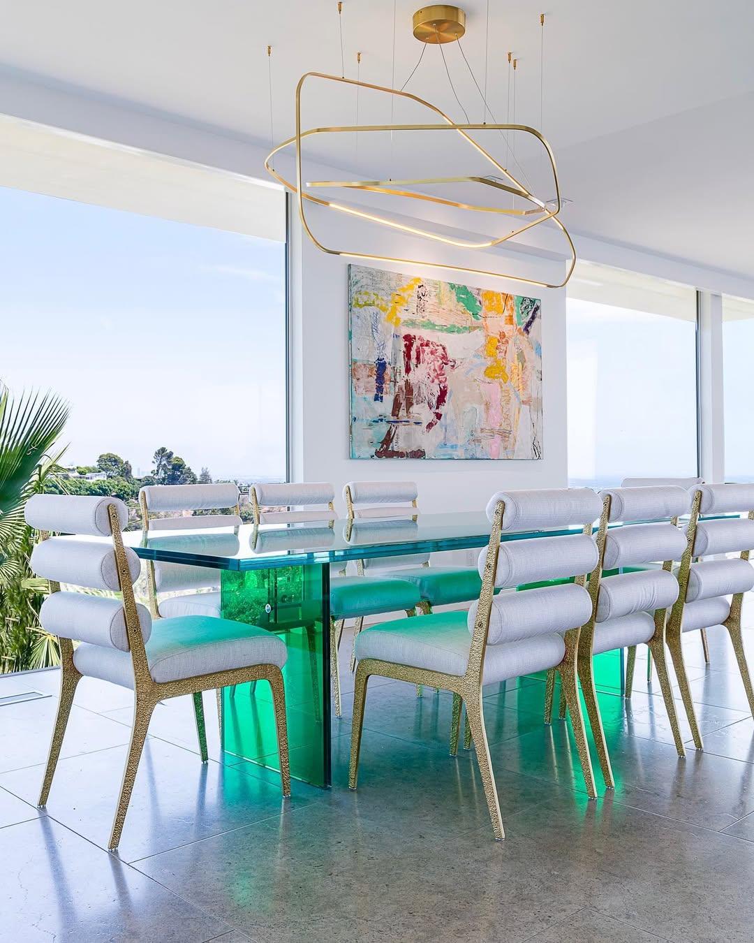 Unique Minimalist Contemporary Sculptural Brass Pendant Light by Morghen Studio For Sale 13
