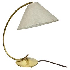 unique minimalist kalmar style brass table desk light, Austria, 1960s