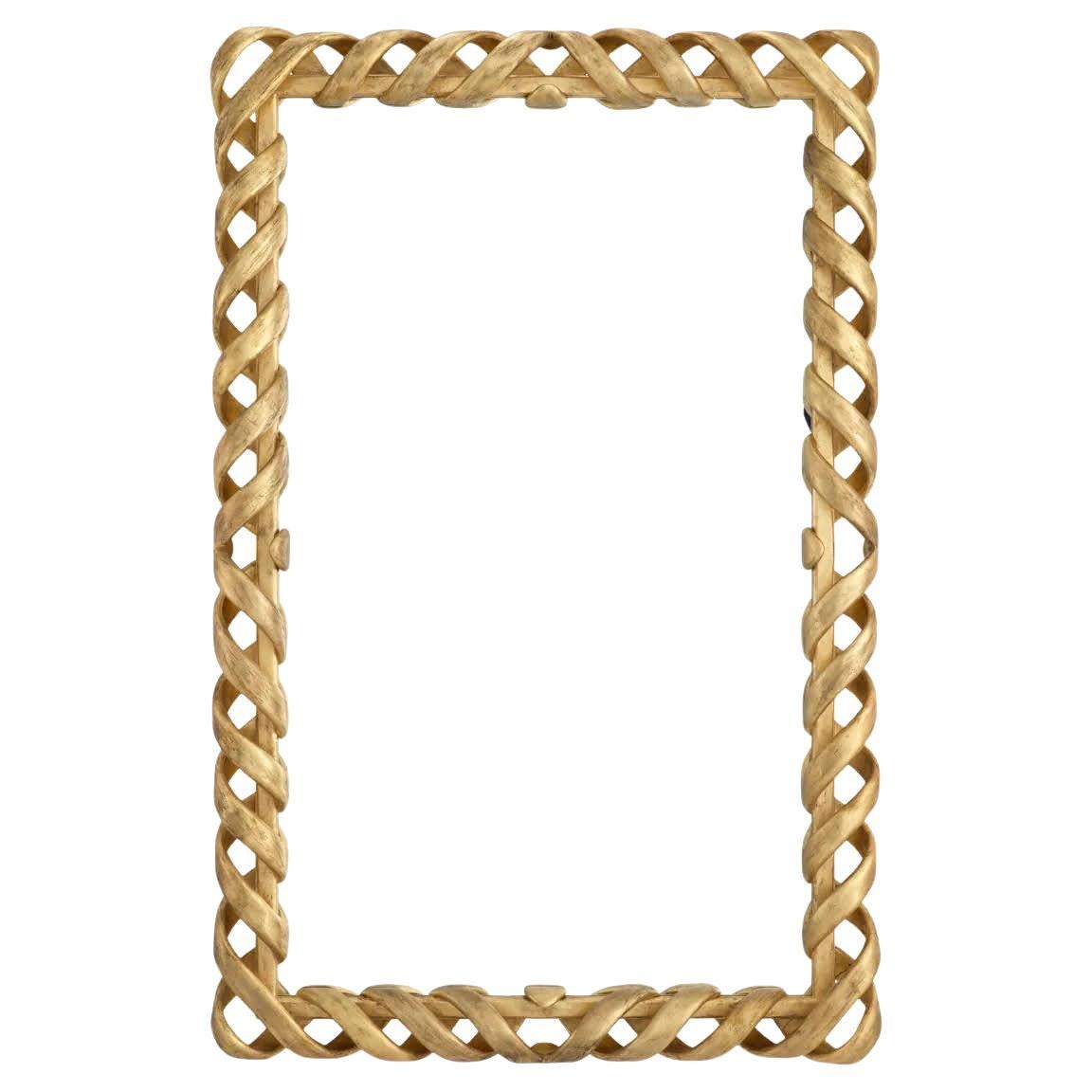 Unique Mirror, Aged Gold Leaf.