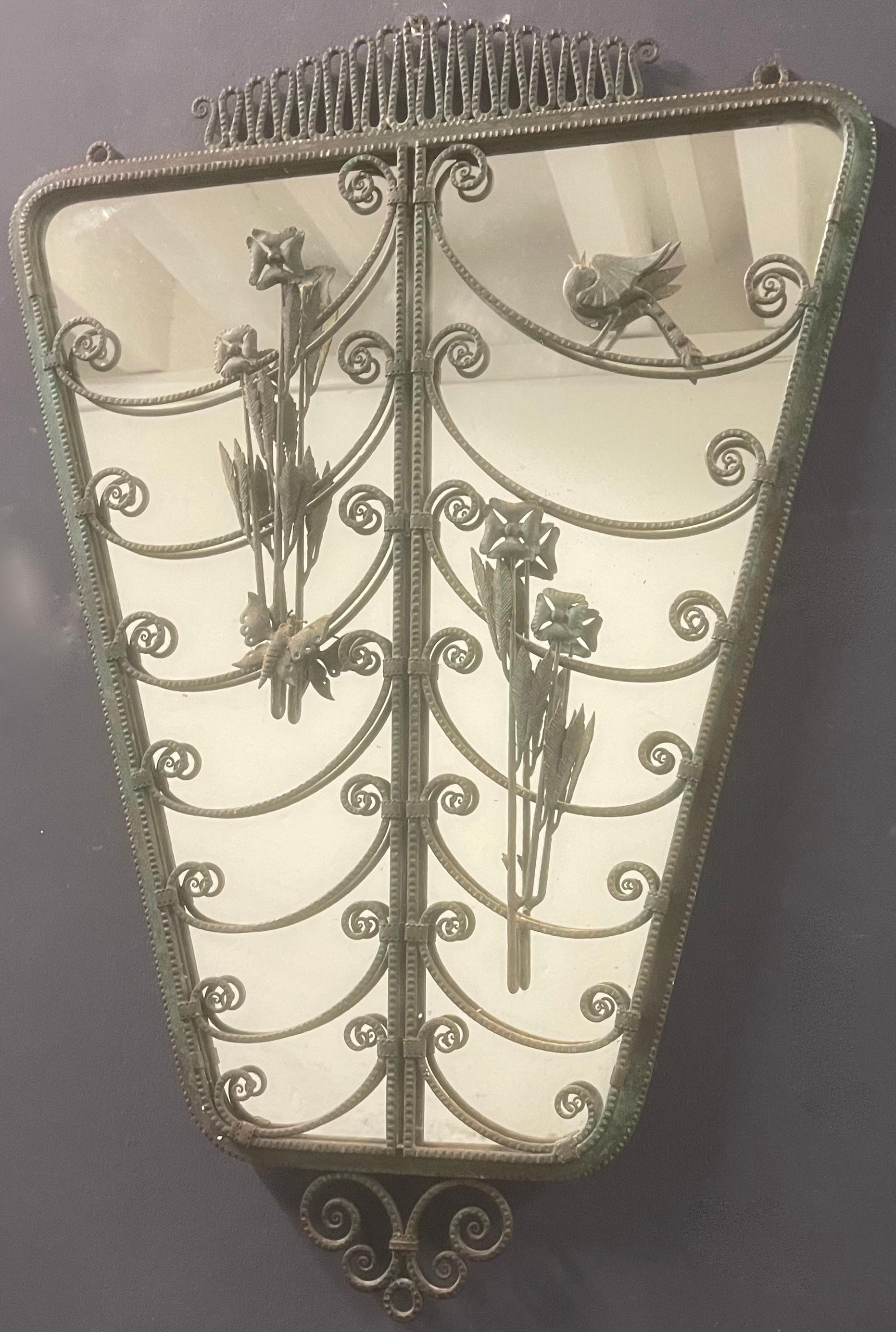 Unique Mirror by italien artist Antonio D'Andrea For Sale 5