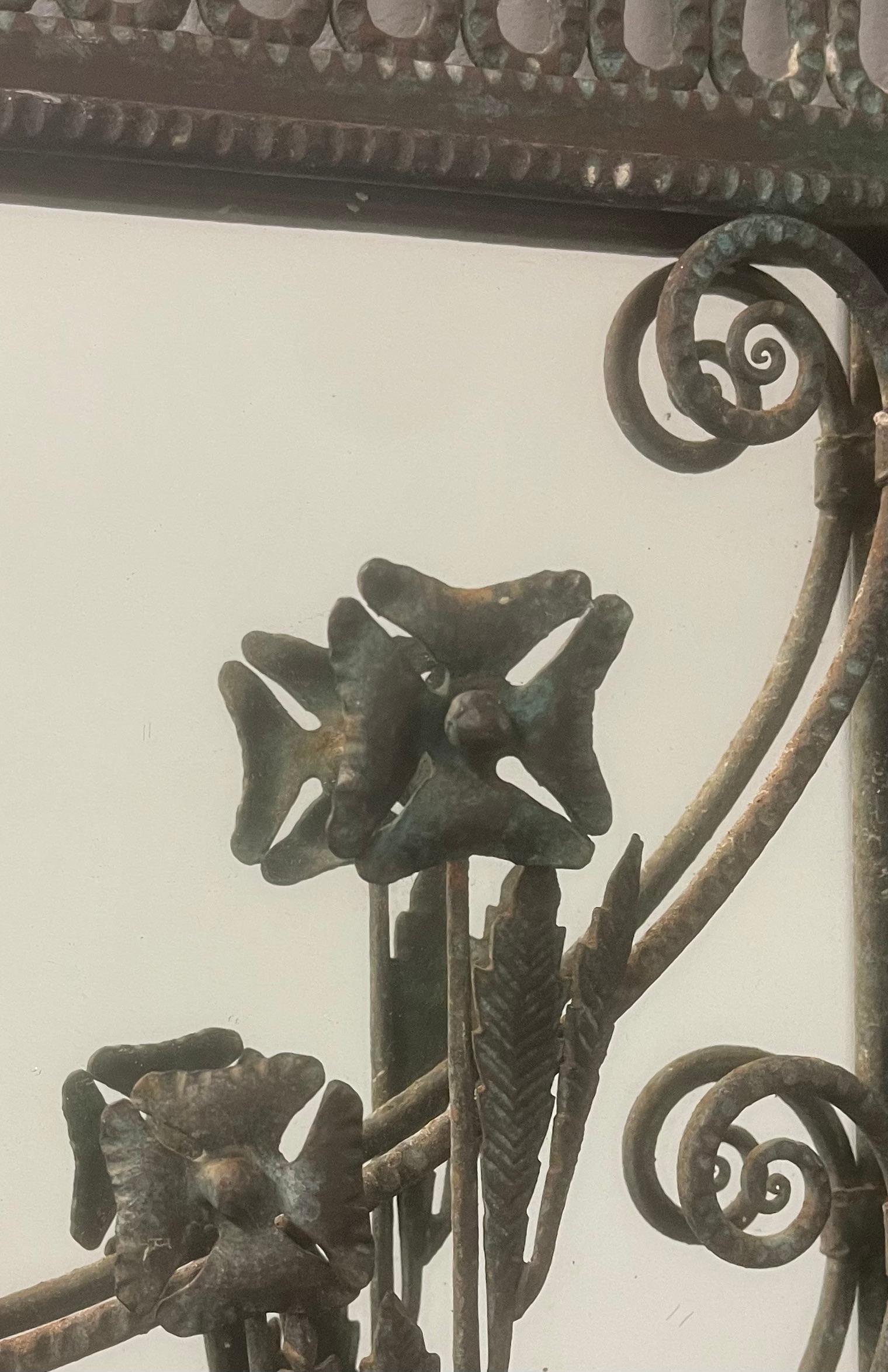 Wonderful piece by the italien artist Antonio D'Andrea , who was workshop manager of the wrought iron section at the Royal School of Art of Lecce and later director of the Art Institute of Galatina. 