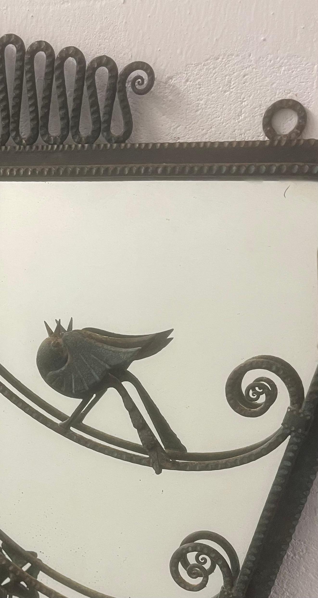Italian Unique Mirror by italien artist Antonio D'Andrea For Sale