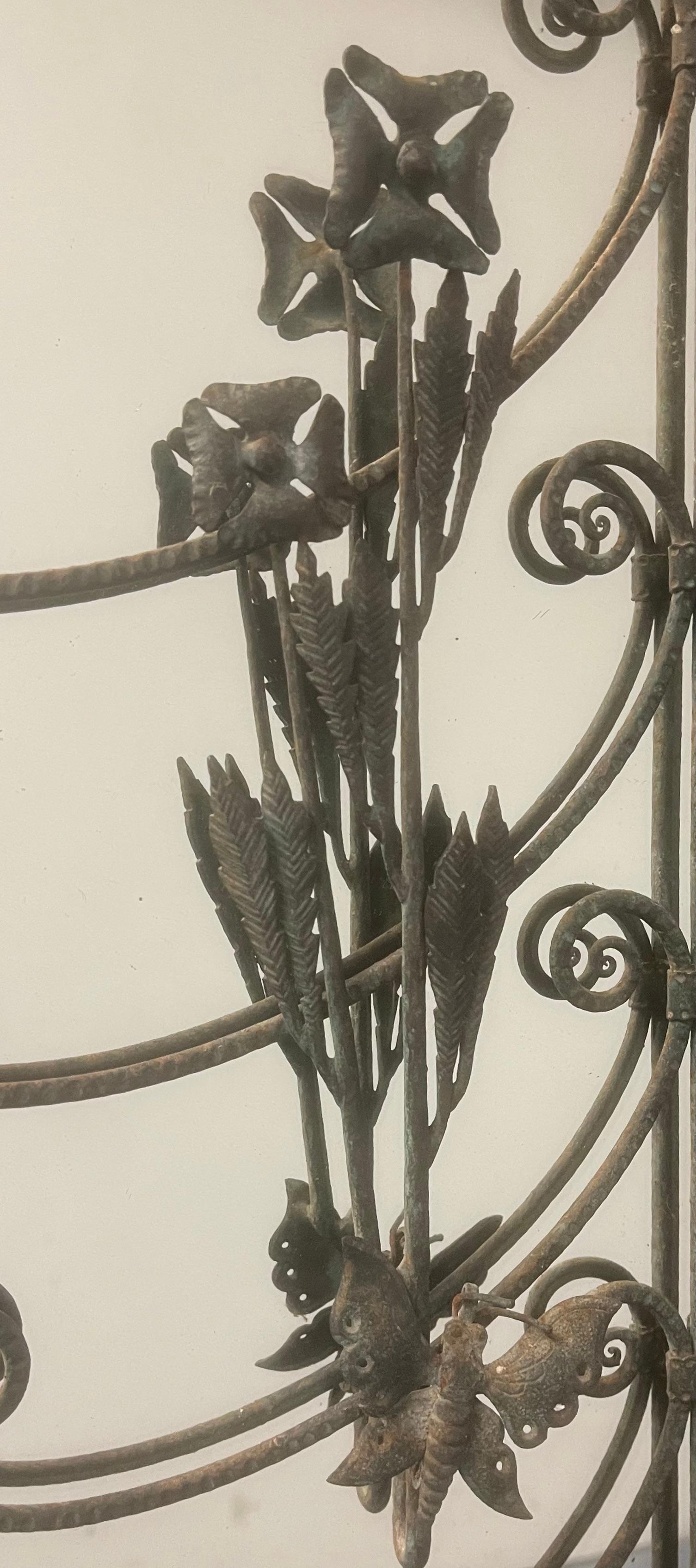 Patinated Unique Mirror by italien artist Antonio D'Andrea For Sale
