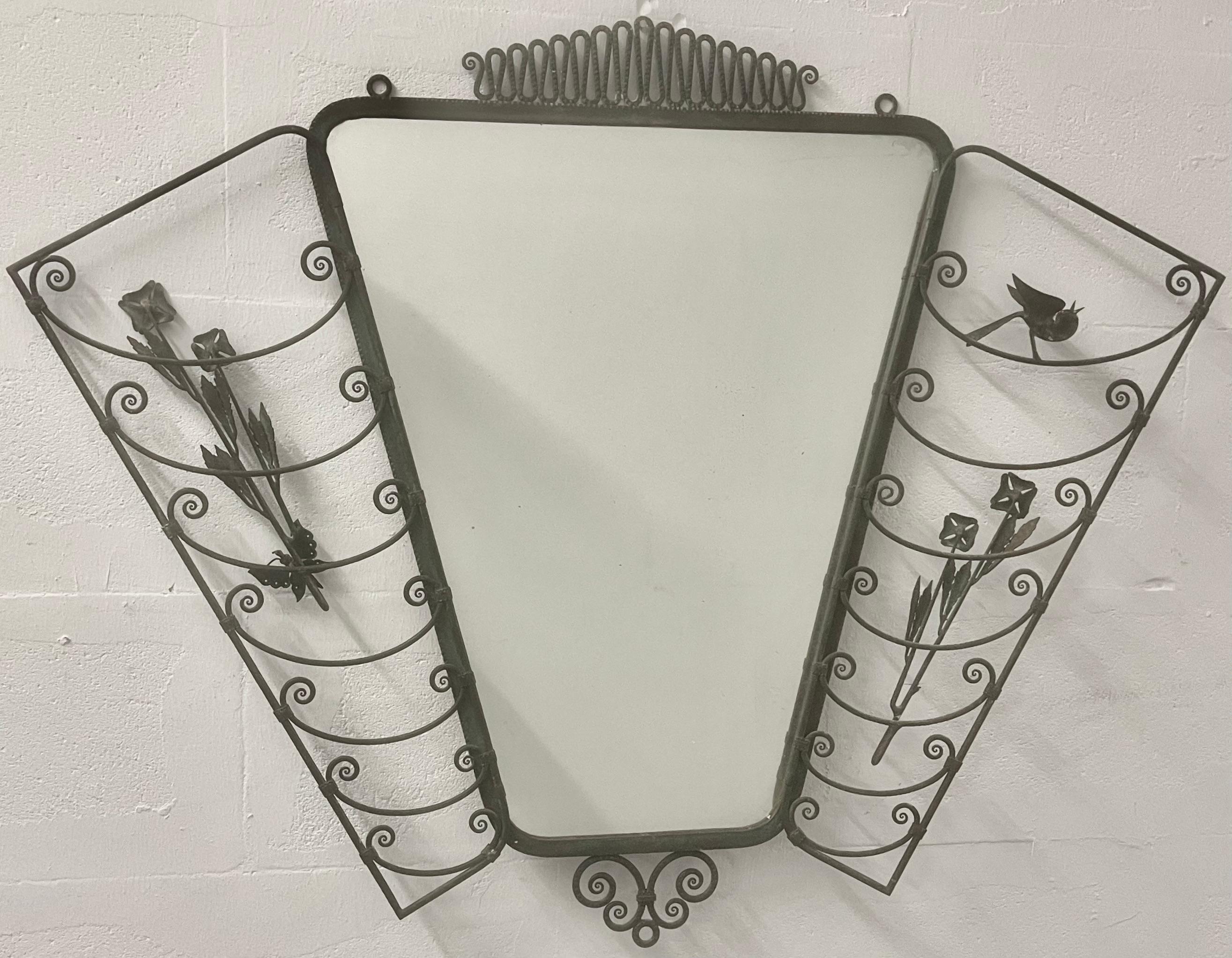 Unique Mirror by italien artist Antonio D'Andrea For Sale 1