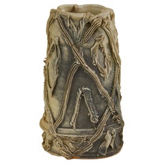 Vaso in ceramica a tecnica mista unico nel suo genere