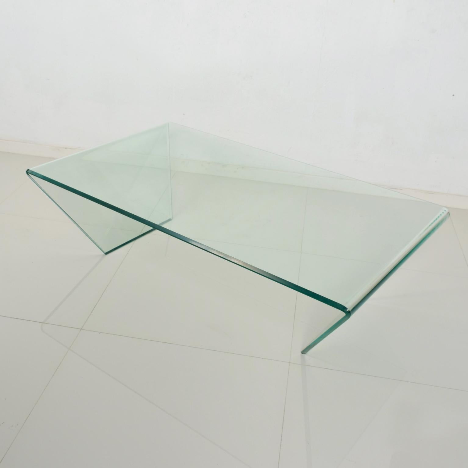 bent glass coffee table