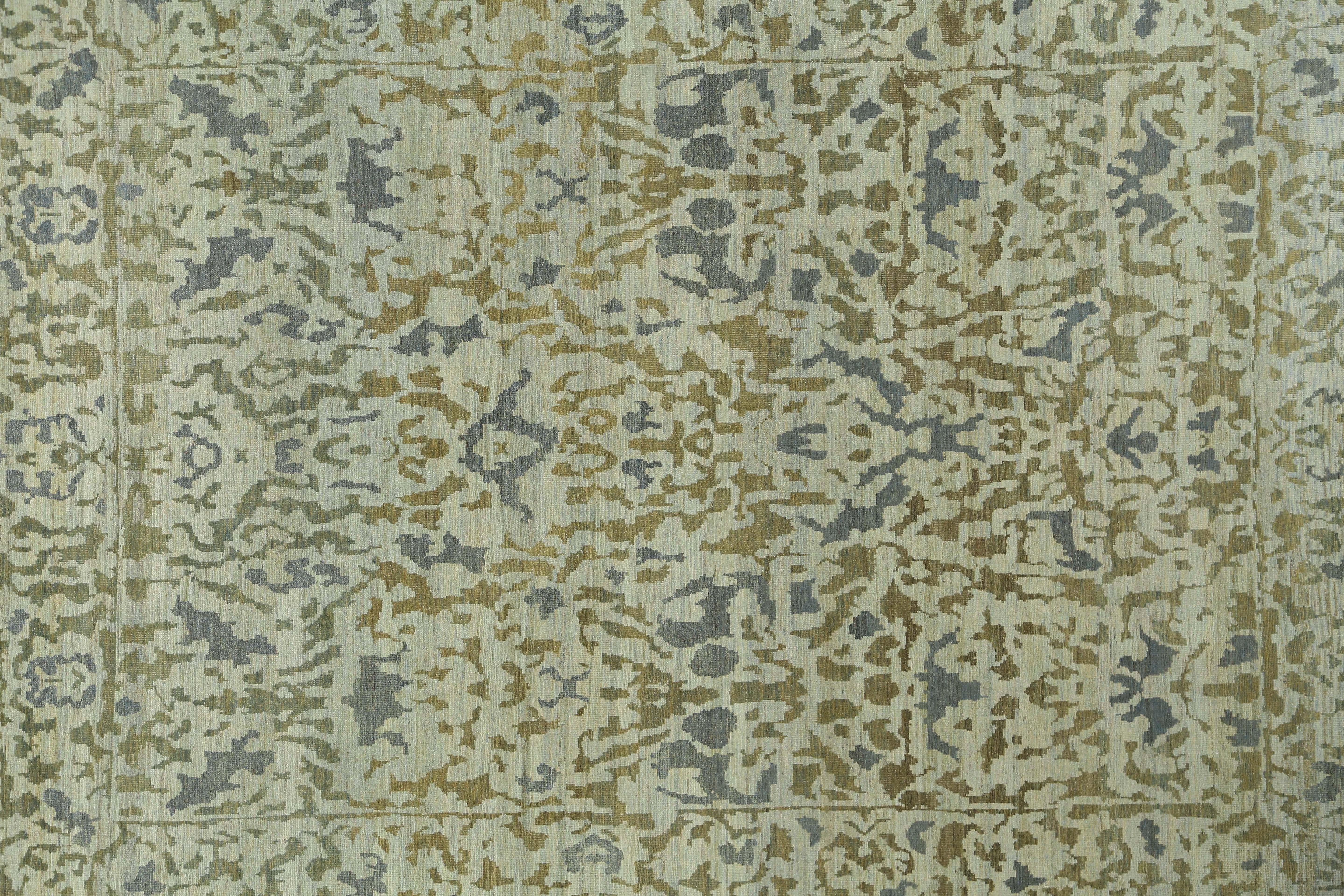 Afghanistan Sultanabad Area Rugs Circa 1990 - Wool Brown Gray Ivory - 95554 For Sale 3