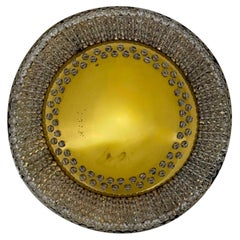 Unique Modernist Design Crystal Glass and Brass Wall Light , Austria 1950s