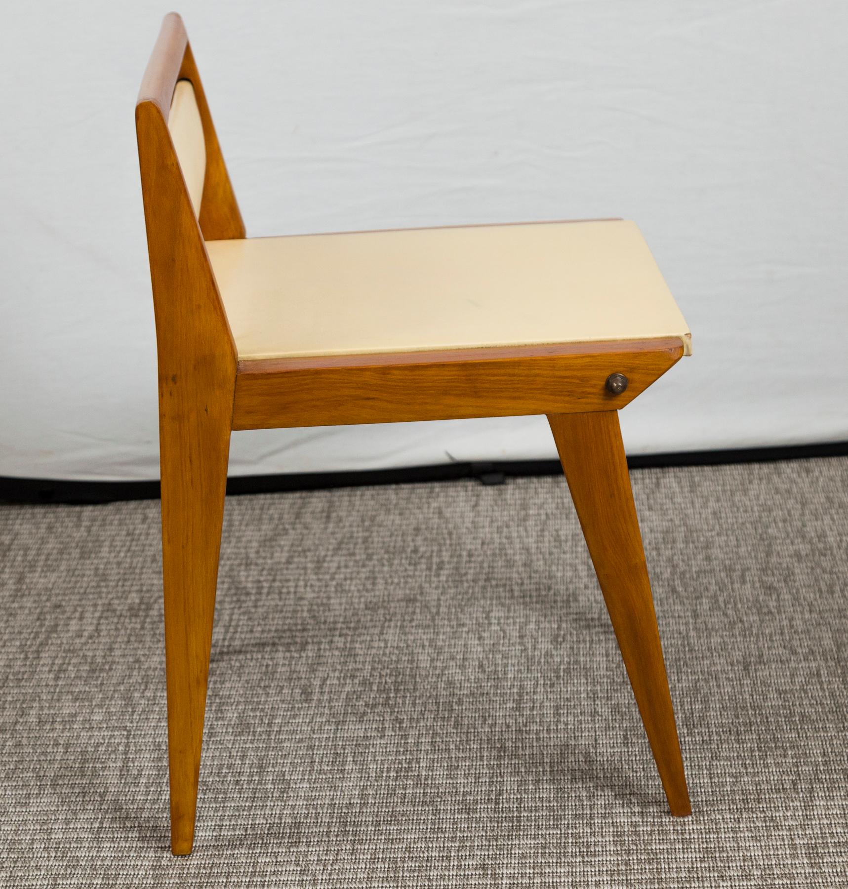 Unique Italian Modernist Angled Chair   For Sale 3