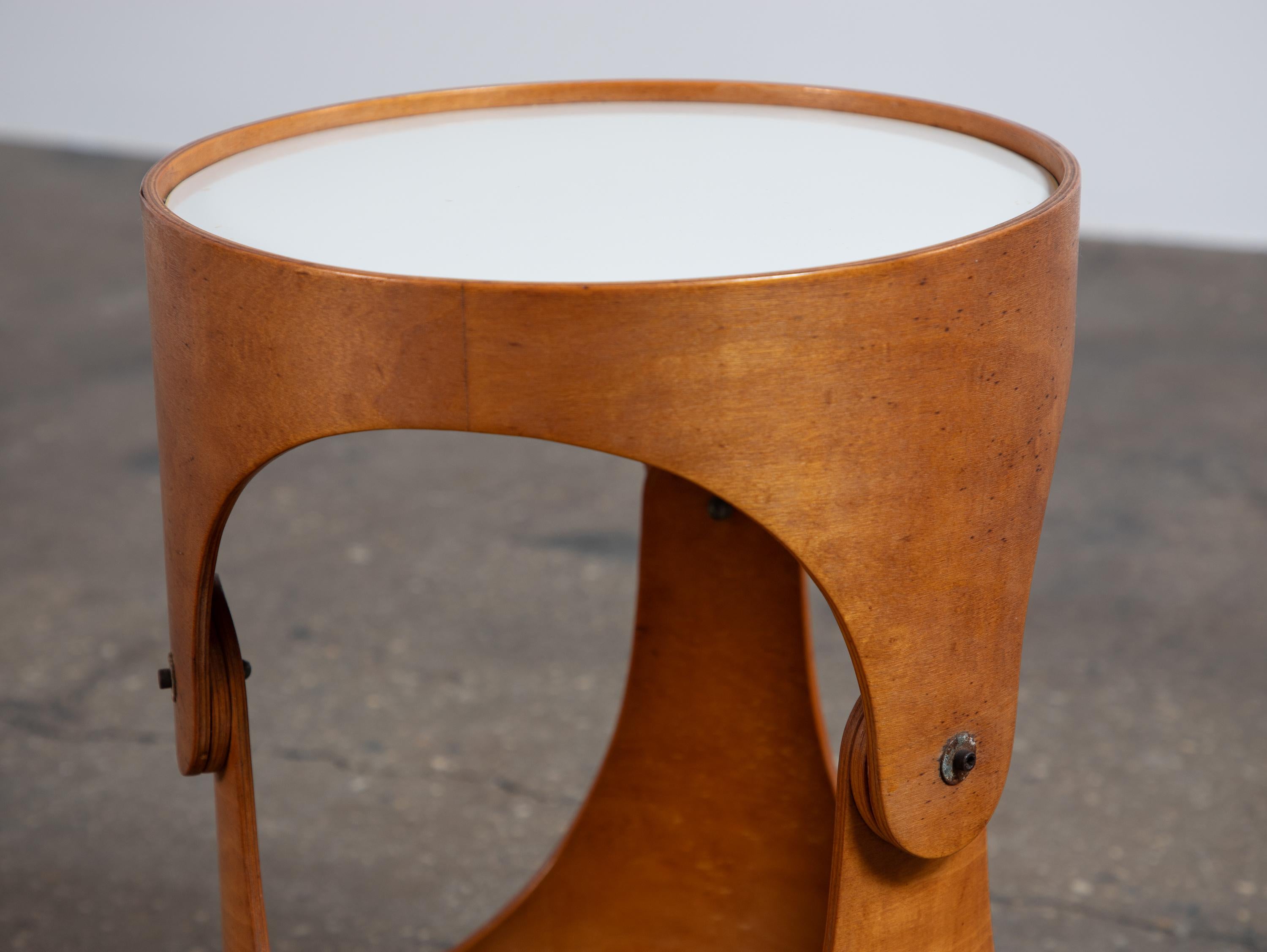 Molded Unique Modernist Leandre Poisson Side Table For Sale