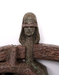 Unique Modernistic Ceramic Lady Justice   1960 H van Meurs  Holland