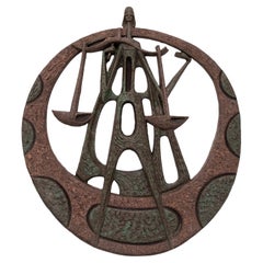 Única Dama de la Justicia de cerámica modernista   1960 H van Meurs  Holanda