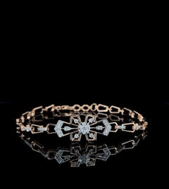 Unique Moissanite Bracelet For Her 925 Sterling Silver Anniversary Gift For Her