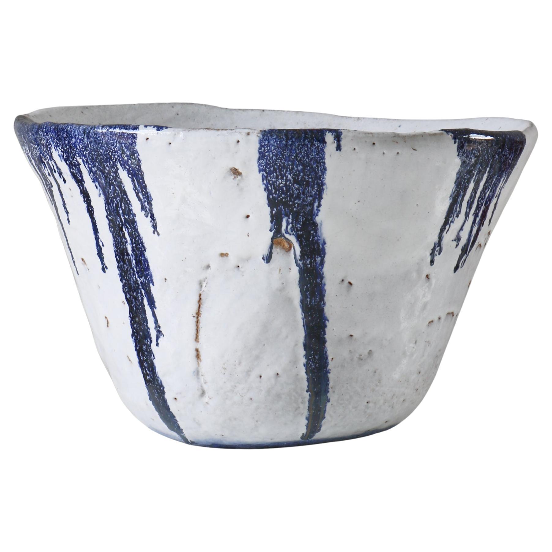 Unique Monumental Danish Modern Stoneware Bowl by Ole Bjørn Krüger, 1960s