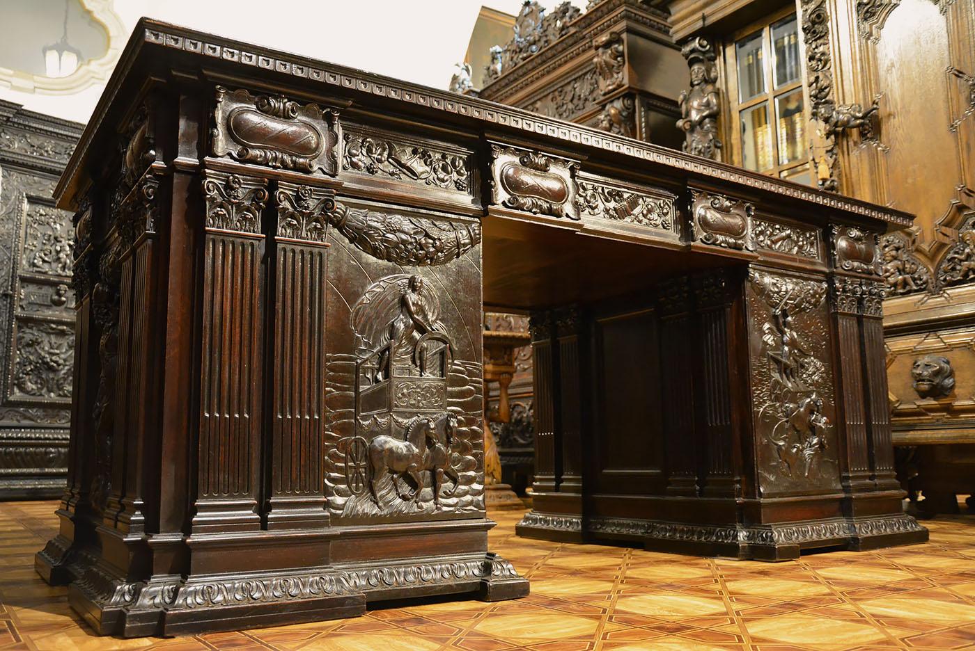 Unique, Monumental Desk, Historicism, 19th/20th Century For Sale 6