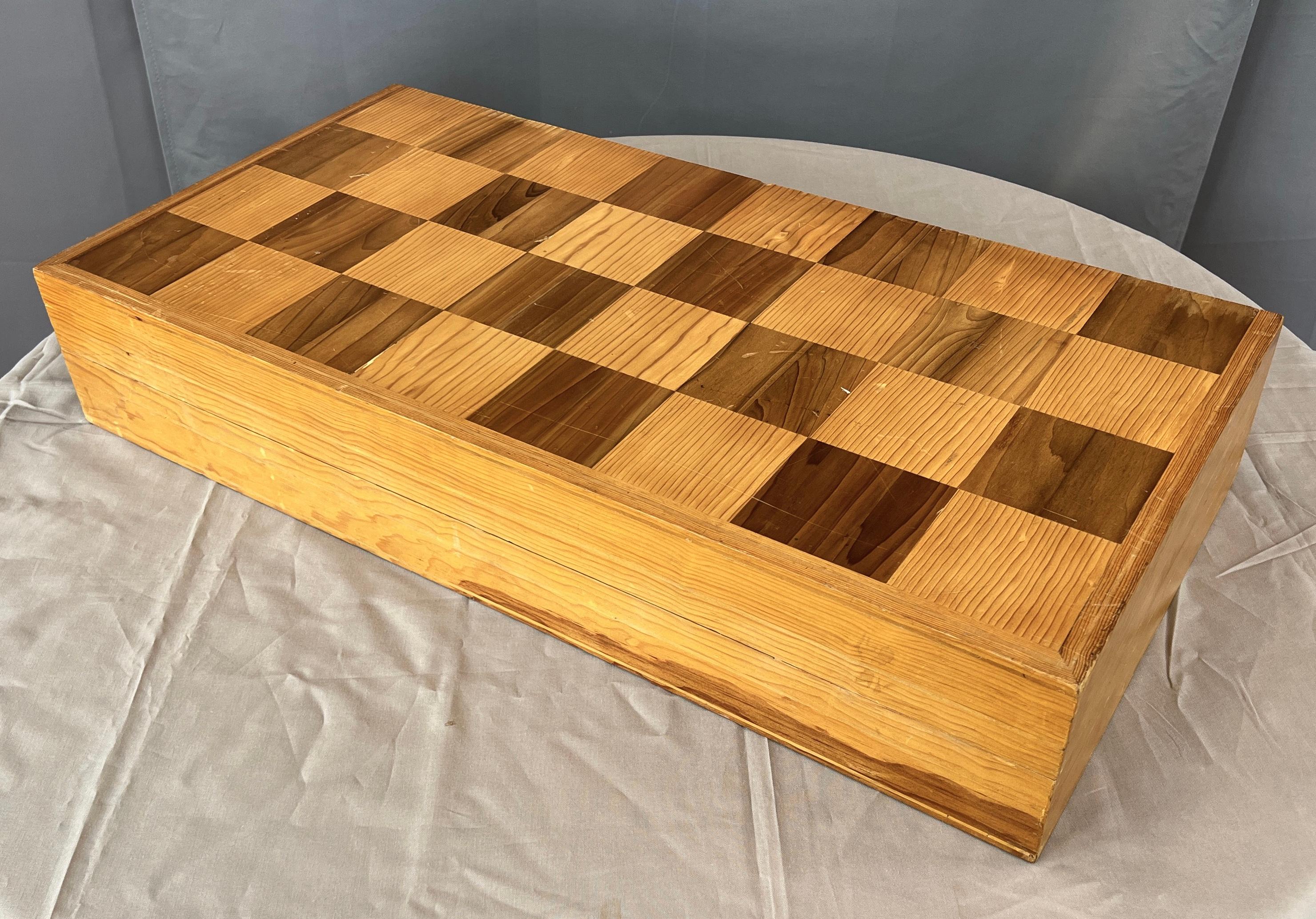 Unique & Monumental Hand Crafted Wooden Chess Set 33pc 5