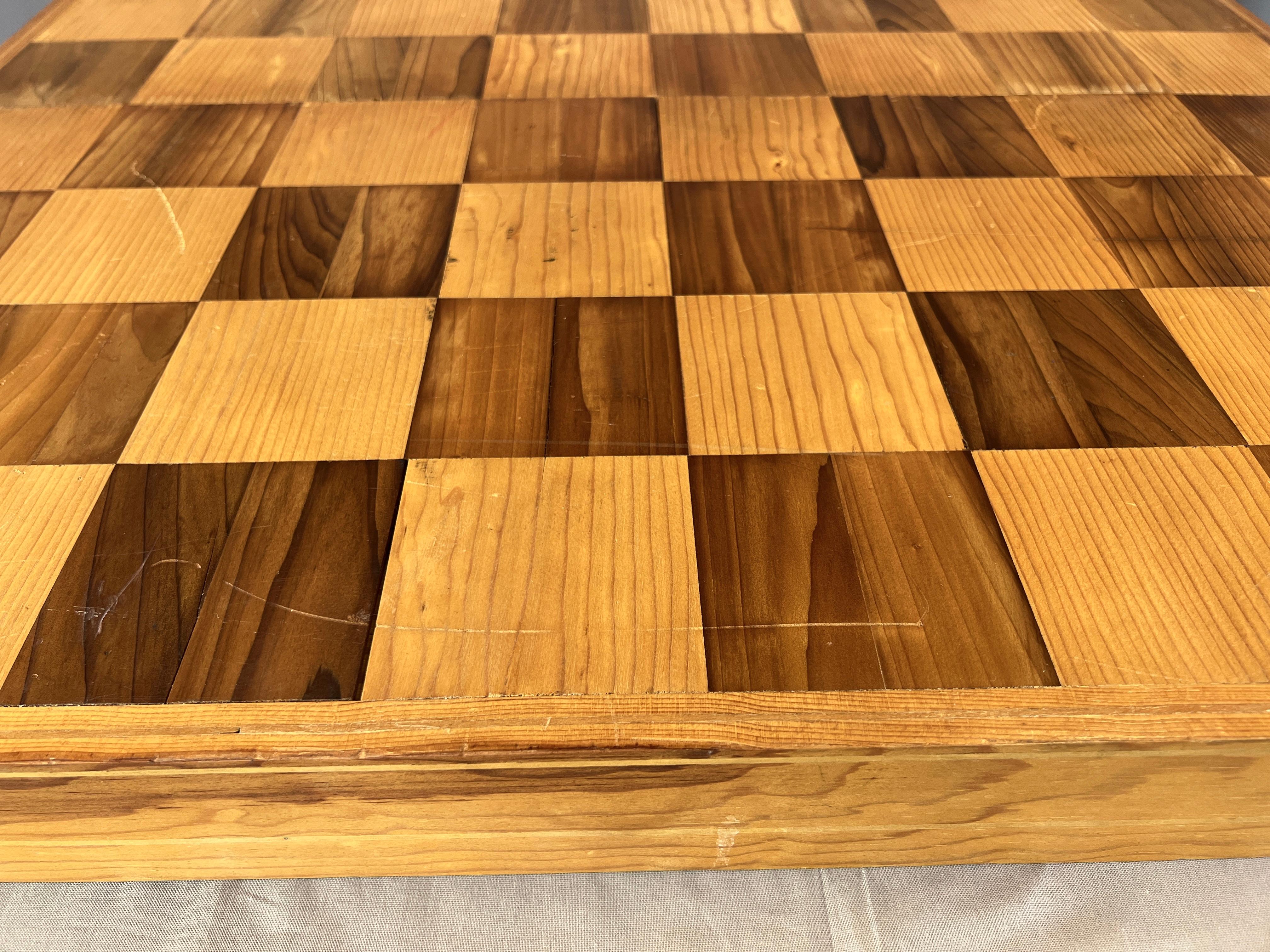 Unique & Monumental Hand Crafted Wooden Chess Set 33pc 11