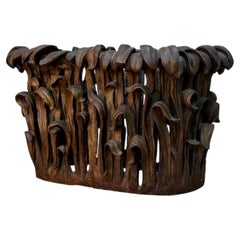 Unique Monumental Italian Bronze Agave Table Base, 1970s