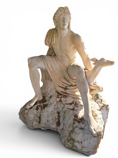 Unique Monumental Marine-Themed Marble Sculpture, Italy, 1950s