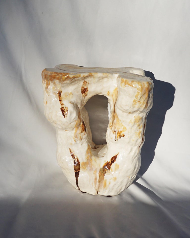 Post-Modern Unique MOSI Sculptural Sidetable by Marthine Spinnangr For Sale