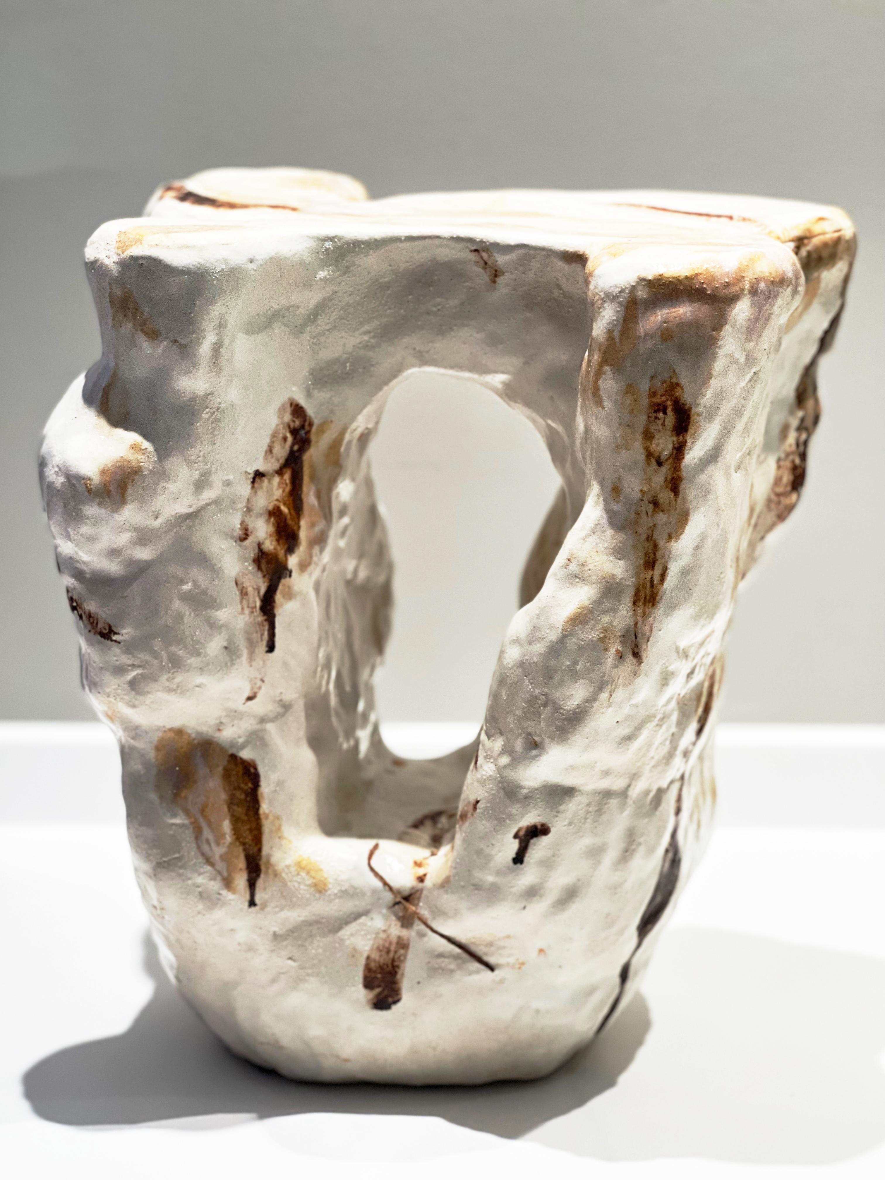 Post-Modern Unique Mosi Sculptural Sidetable by Marthine Spinnangr For Sale