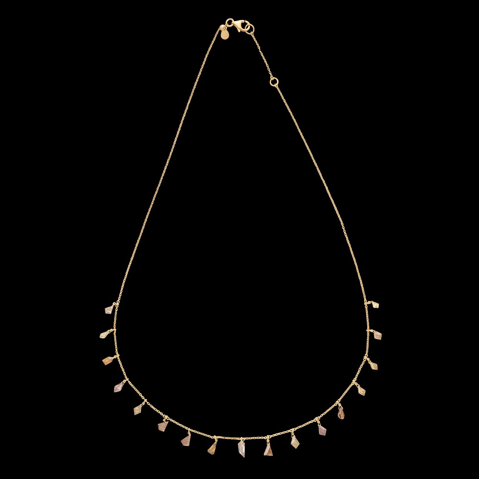 Women's Unique Multi-Colored 4.40ct Diamond Necklace For Sale