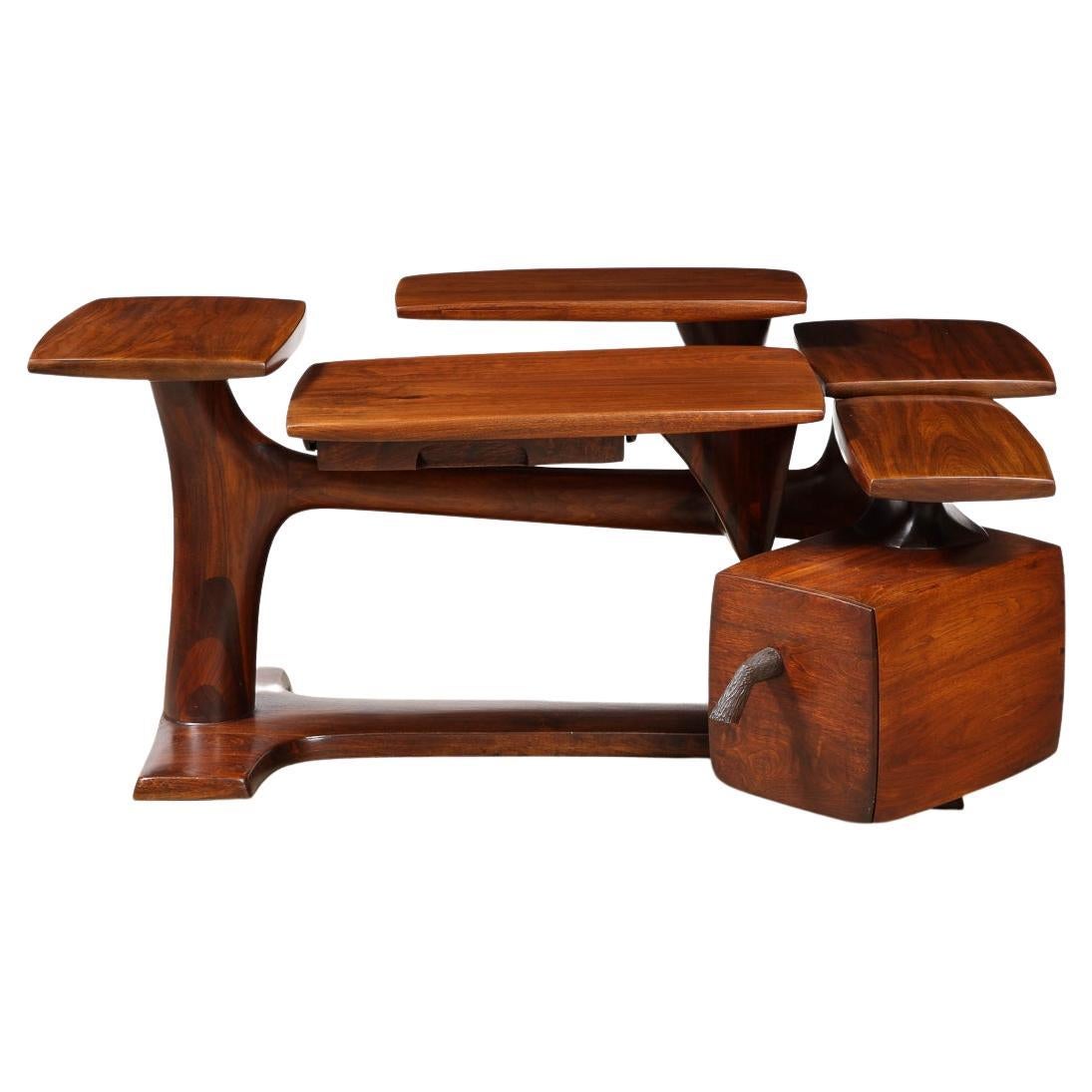 Unique Multi-Tier Desk by Eben W. Haskell Studio For Sale