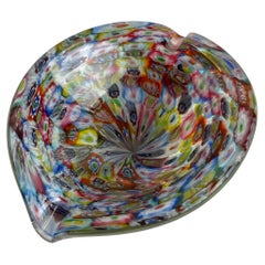 Unique Murano Glass Ashtray in Millefiori – Mid-20th Century