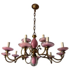 Unique Murano Glass Chandelier, Italy, 20th Century