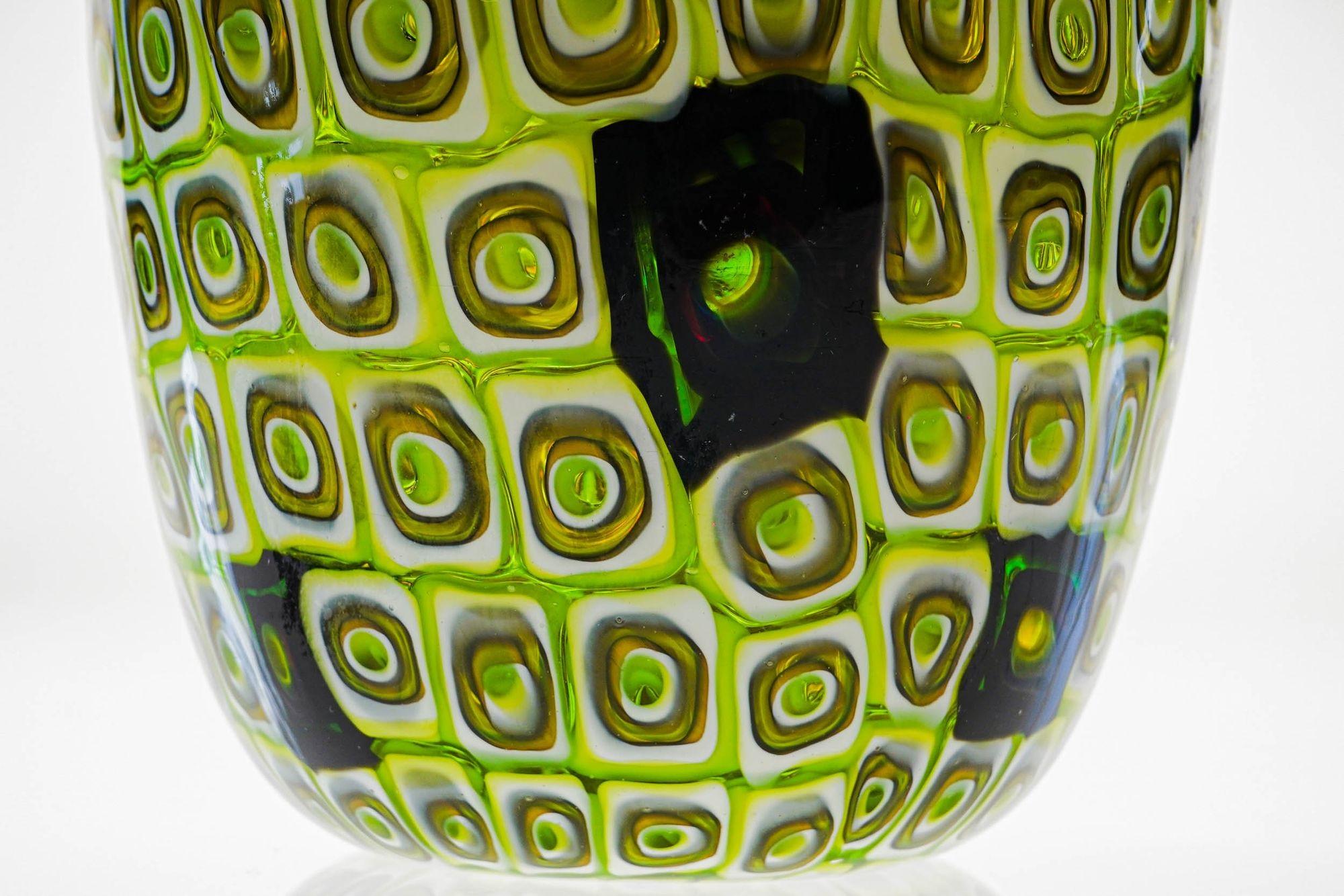 Italiano Vaso in vetro di Murano unico nel suo genere, stile Murano Romane in vendita