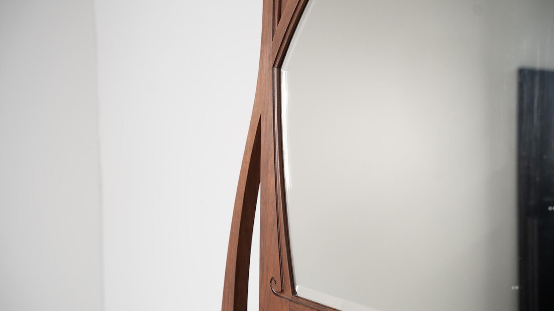 Wood Unique Museum Fireplace Mantel from the Architect G. Serrurier-Bovy For Sale