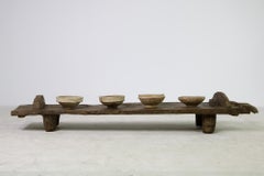 Antique Naga Table / Bench, Hand Carved Wabi Sabi Style Solid Wood Senufo Daybed