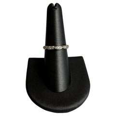 Unique Natural Diamond Ring in 10kt Yellow Gold - 0.20ctw GH SI Diamonds, Size 7