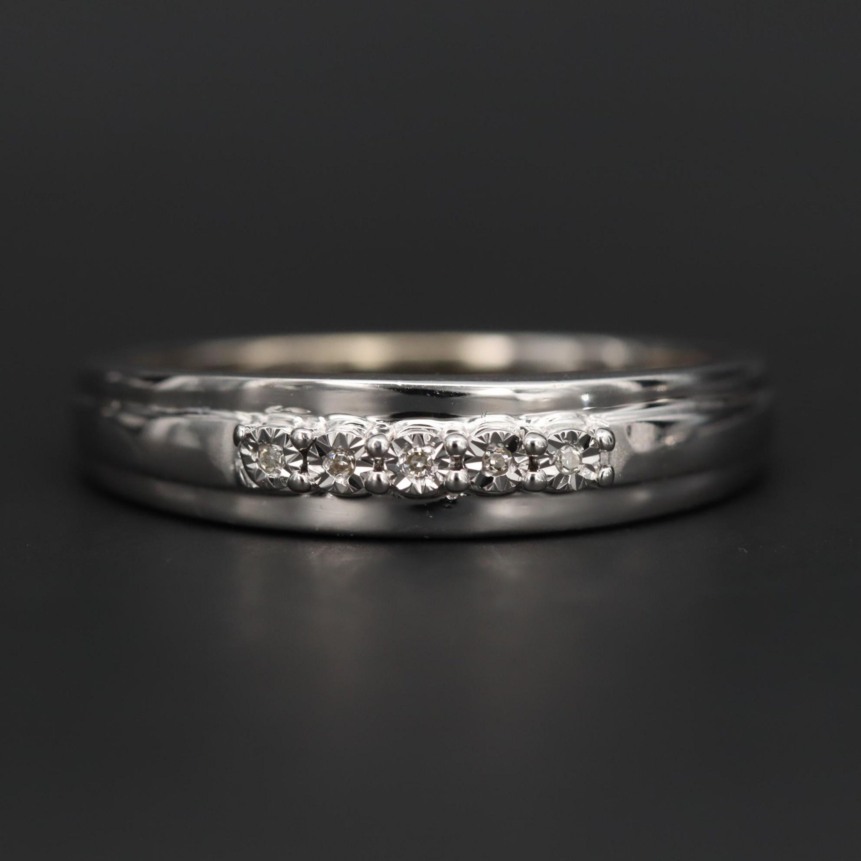For Sale:  Unique Natural Sapphire Wedding Ring Set, Vintage Sapphire Engagement Ring Set 3