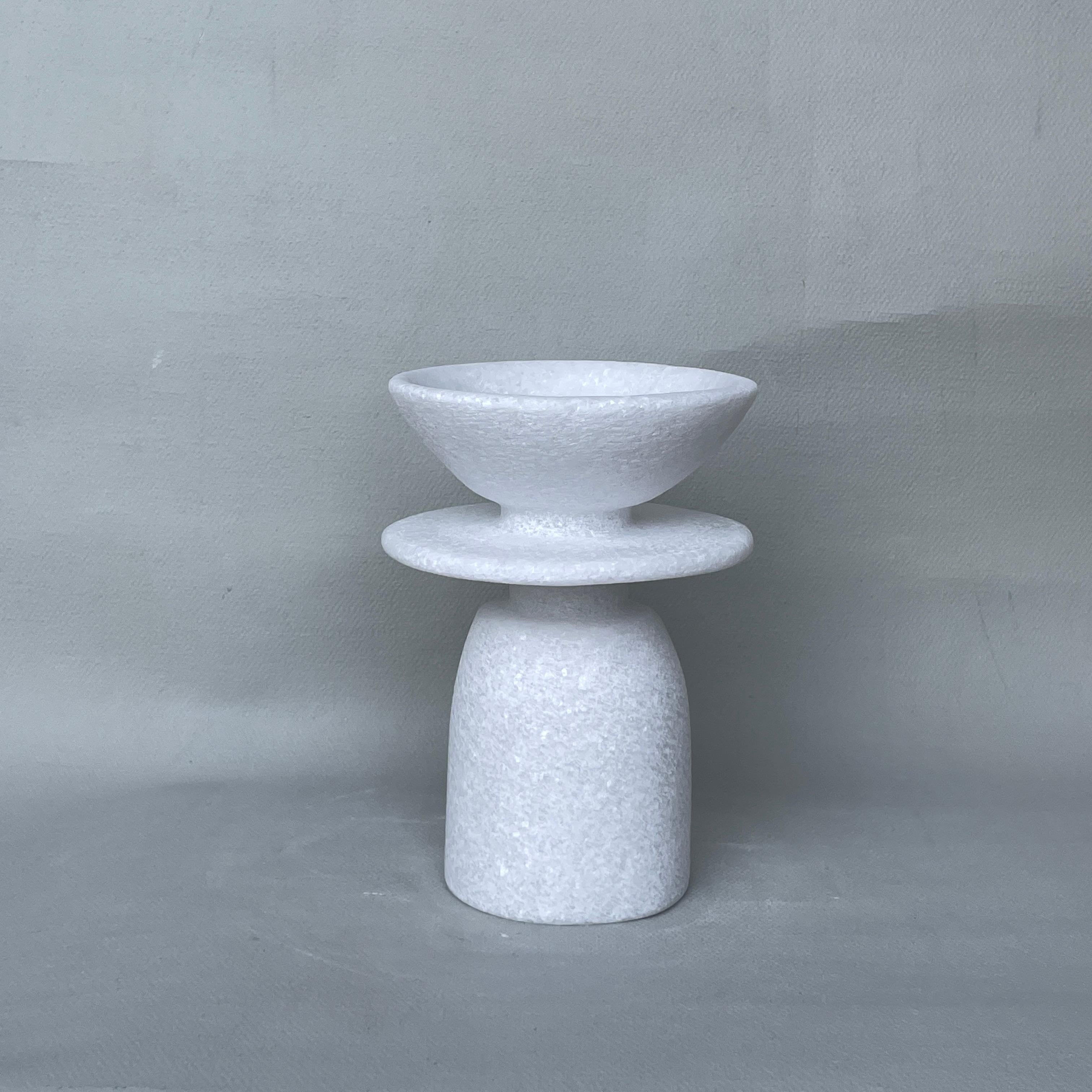 Post-Modern Unique Naxian Marble Vessel by Tom Von Kaenel For Sale