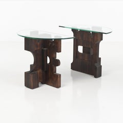 Consolle unica di Nerone and Patuzzi / Tavolo rotondo Gruppo NP2, Italia, anni '70