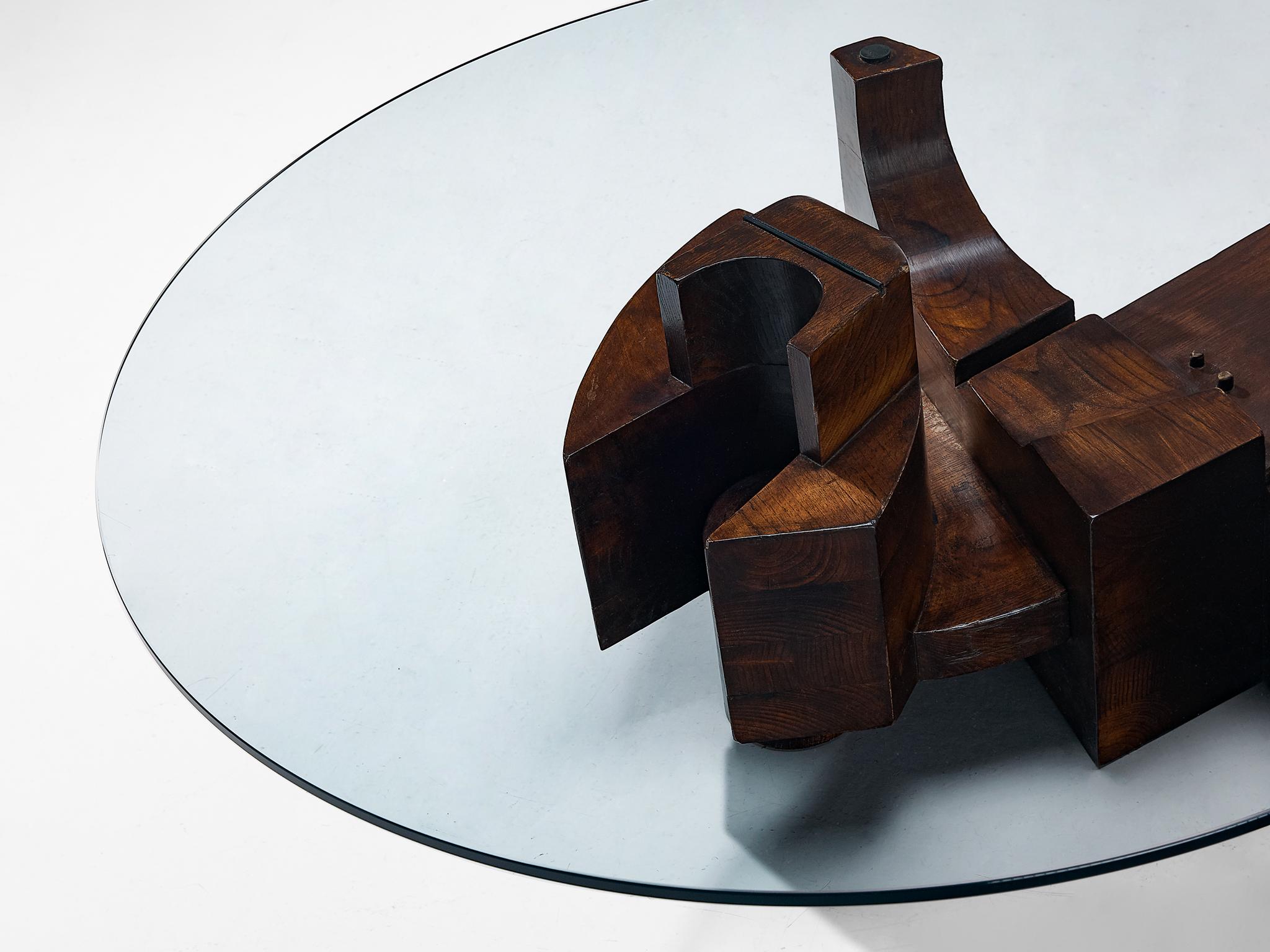 Late 20th Century Unique Nerone & Patuzzi for Gruppo NP2 Sculptural Coffee Table
