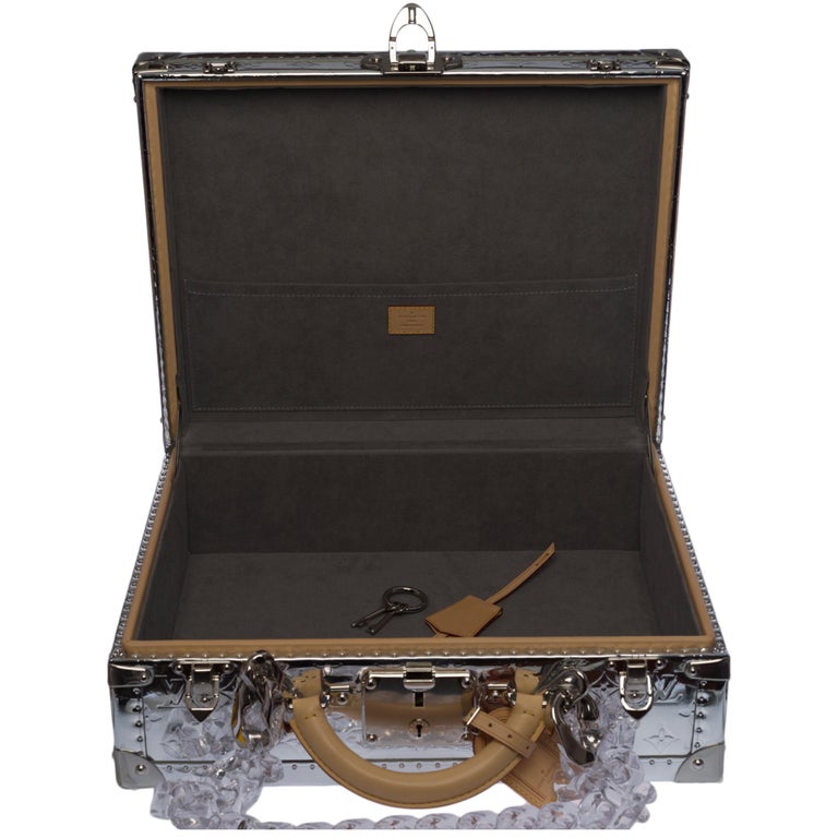 Louis Vuitton x Virgil Abloh Metallic Silver Mirror Monogram and Vachette  Cotteville 40, 2021, Handbags and Accessories, Luxury Collectibles