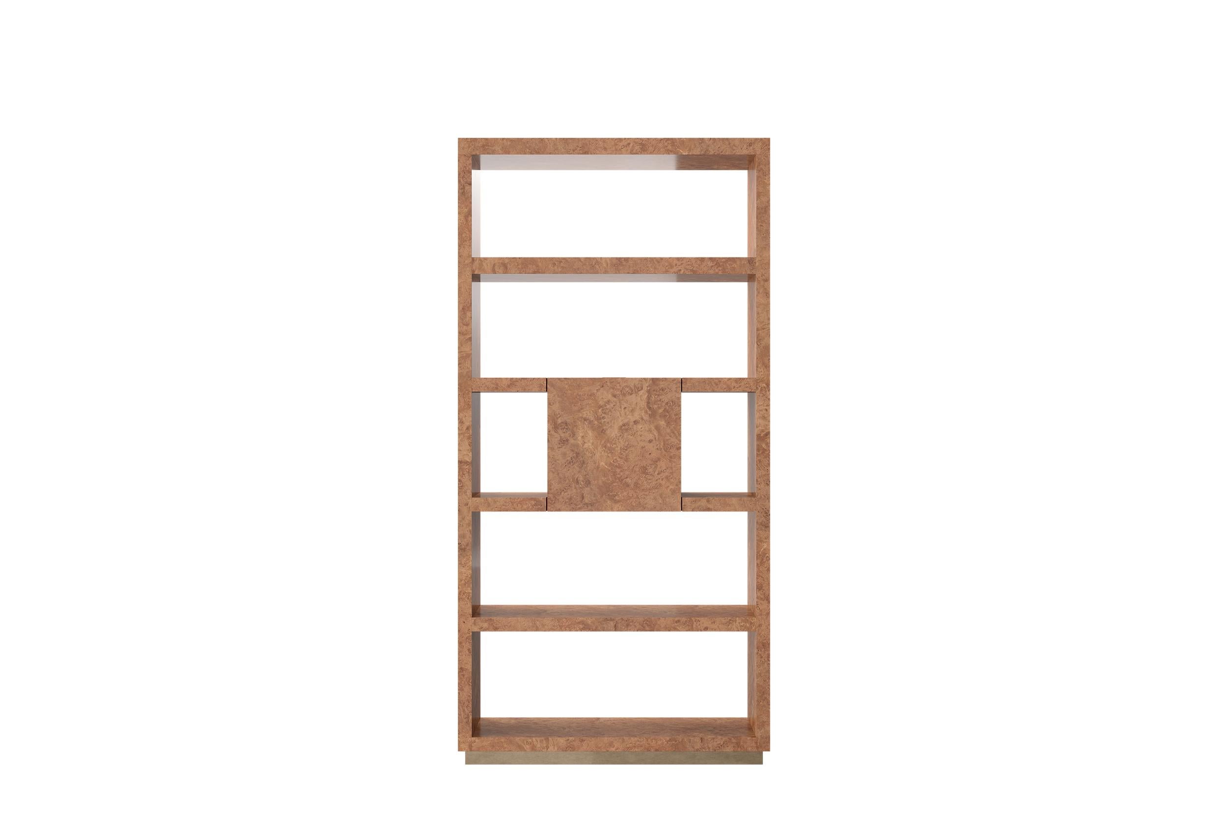 Offene strukturierte regale aus naturholz mit bronze-metallic finish von Ultramobili im Angebot 5
