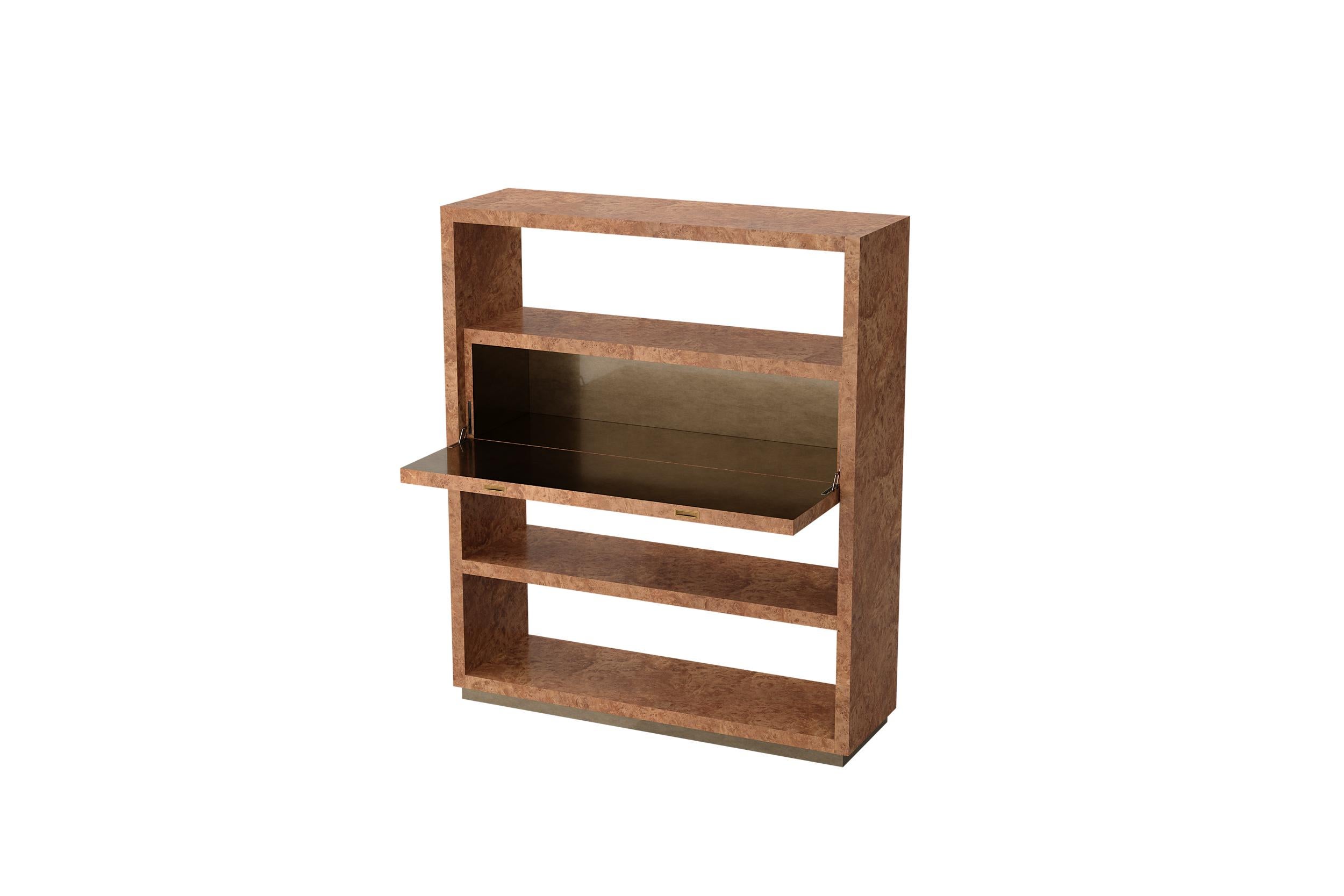 Offene strukturierte regale aus naturholz mit bronze-metallic finish von Ultramobili (Italienisch) im Angebot