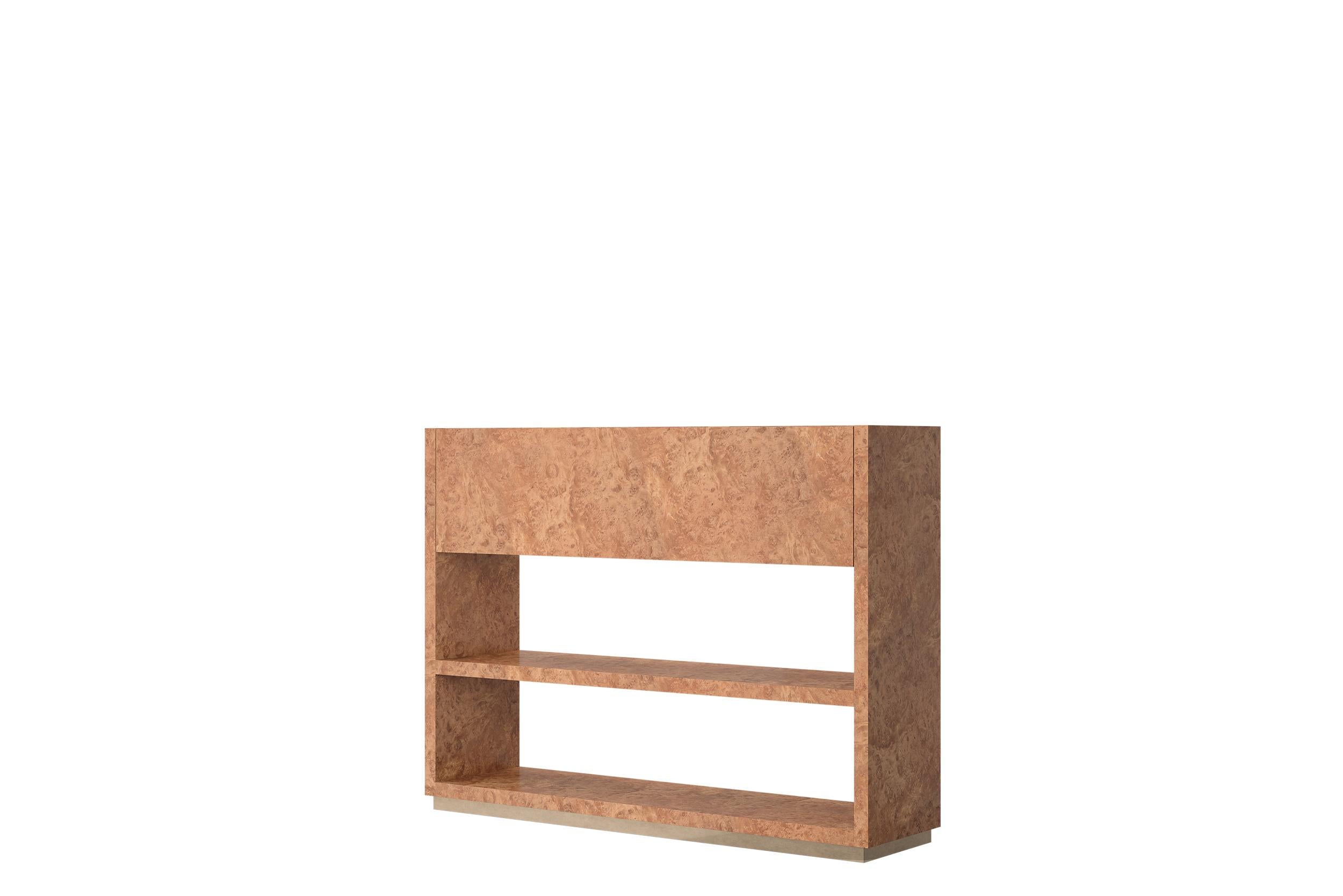 Offene strukturierte regale aus naturholz mit bronze-metallic finish von Ultramobili im Angebot 1