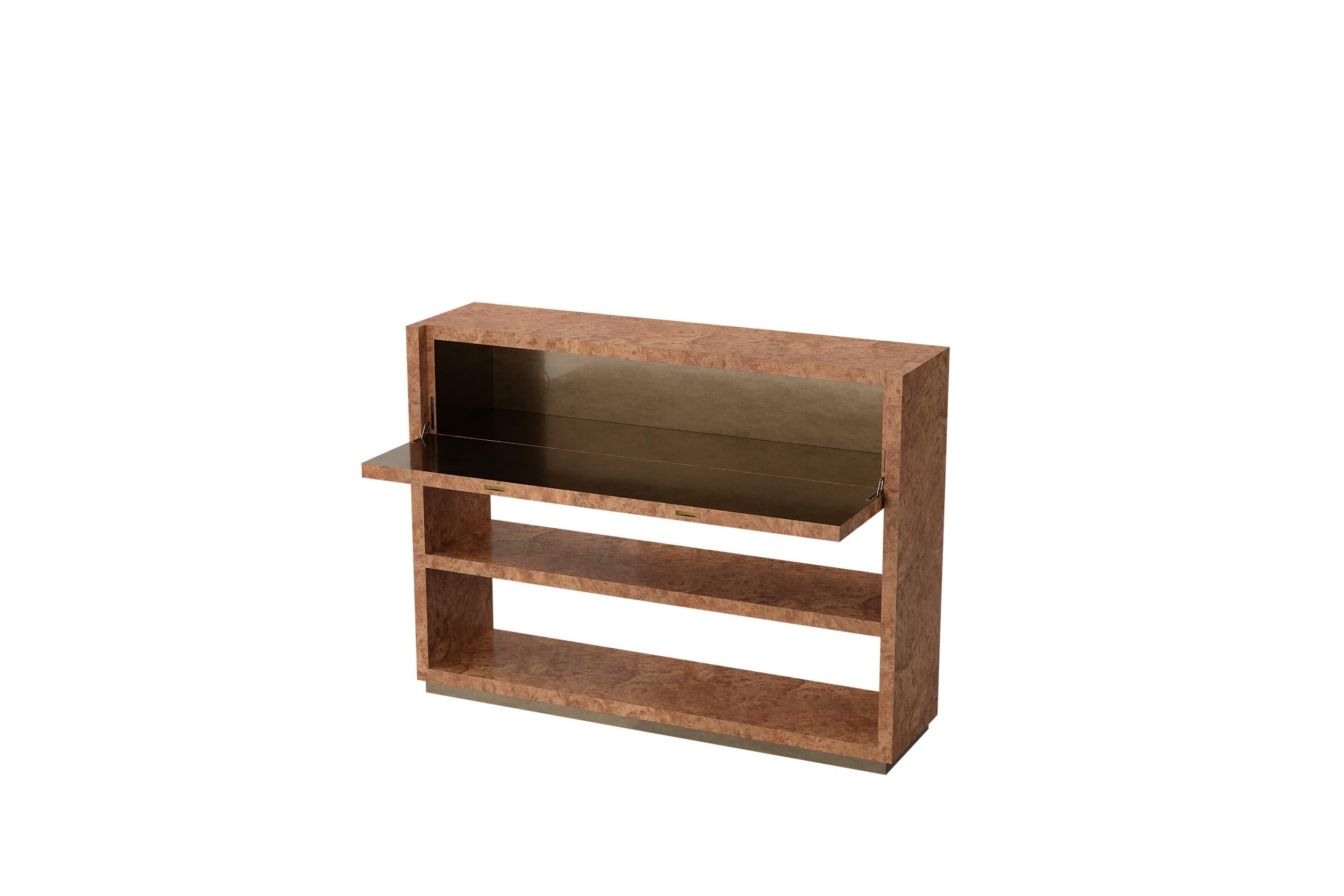 Offene strukturierte regale aus naturholz mit bronze-metallic finish von Ultramobili im Angebot 2