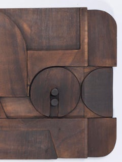 Scultura da parete Np2 unica Nerone and Patuzzi "Doppia Parentesi" Italia 1960 Firmata